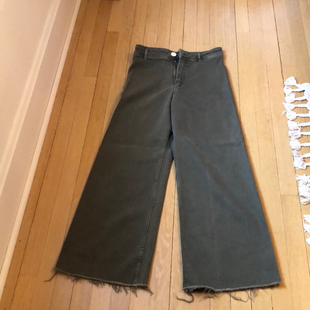 Zara Marine Straight Waist. Size 28. Flare Leg.